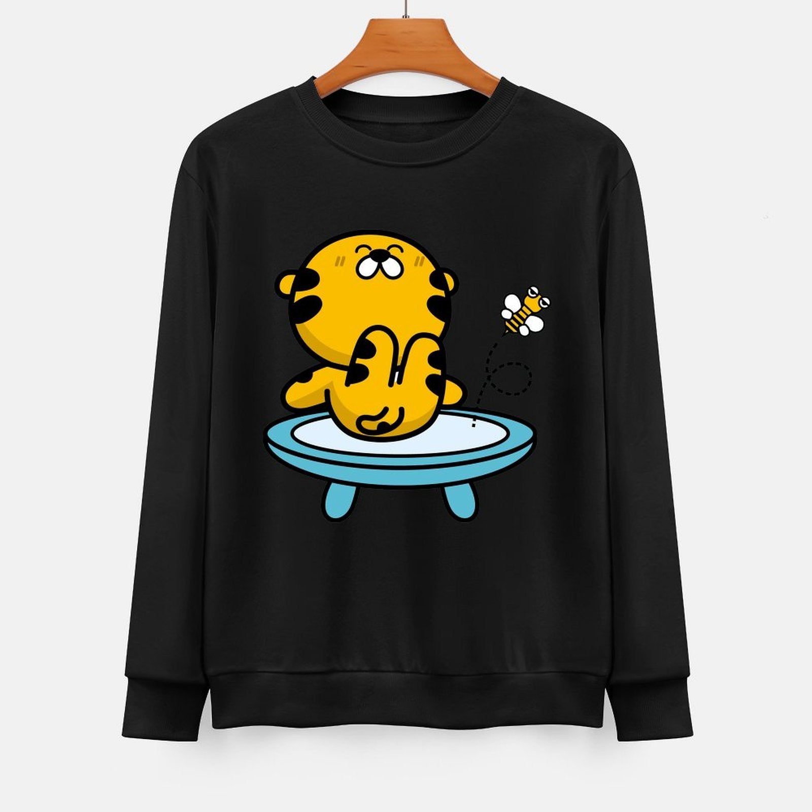 Front Patterned Long Sleeve TopUltra Durable Essential